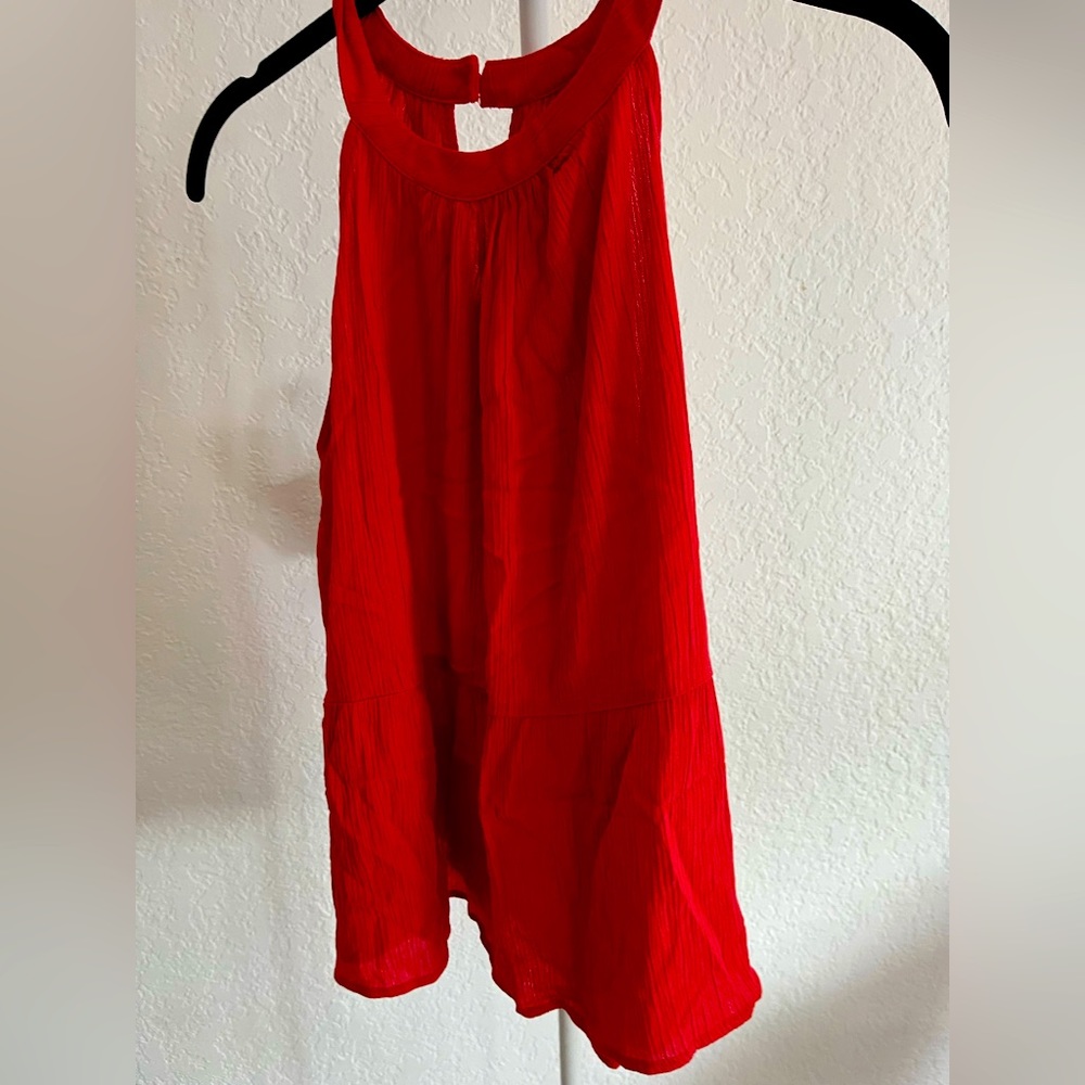 Red summer dress
